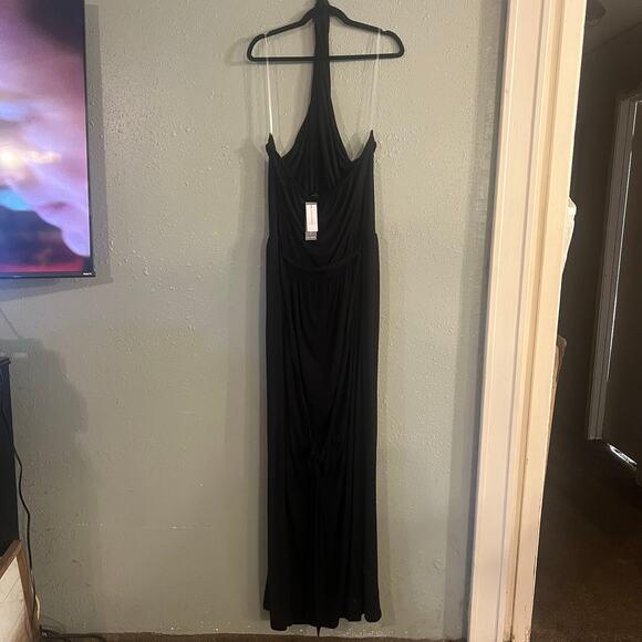 NWT Lane Bryant 22/24L Halter Top Wide Leg Jumper Black Retro Goth Whimsygoth - Picture 10 of 16